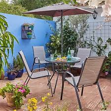 Maybe you would like to learn more about one of these? Andorra 4 Seater Garden Dining Set With Parasol Homebase