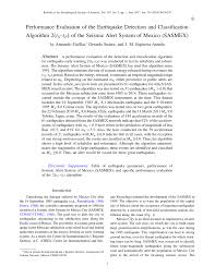 Seismograph earthquake fire alarm sensor detector. Pdf Performance Evaluation Of The Earthquake Detection And Classification Algorithm 2 T S T P Of The Seismic Alert System Of Mexico Sasmex