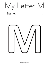 My Letter M Coloring Page Letter A Coloring Pages Lettering Alphabet Cool Lettering