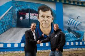 Hansa rostock » graffiti des fc hansa rostock. Fc Hansa Graffiti Juri Schlunz An Der Stadtautobahn Rostock Heute