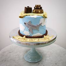 Travel Themed Cake With Adorable Luggage Travel Cake Farewell Cake Homemade Birthday Cakes