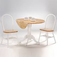 International Concepts 3 Piece 42 Round Dining Set In White Natural K02 42dp C212 2