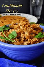 Add cauliflower and season with coarse salt. Cauliflower Egg Keema Cauliflower Egg Stir Fry Lathi S Kitchen
