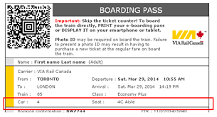 Seat Assignment Via Rail
