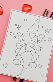 This charming scandinavian gnome home is sure to put a smile on anyone's face. Free Valentine S Day Coloring Pages Pdf For Instant Download Leap Of Faith Crafting