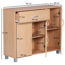 Die lieferung erfolgt fertig montiert. Finebuy Design Sideboard Jerry 90 X 75 X 30 Cm Schrankchen Mit 1 Schublade 3