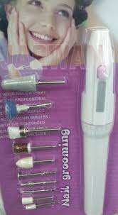 مبرد اظافر الكتروني مع 10 رؤوس بوظائف مختلفه متوفر الان لدى جروان . الدوار