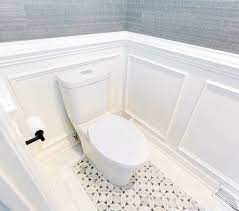Working with the tile already selected for the bathroom floor and shower walls, our decorator picked out 3 different chair rail designs. Top 70 Best Chair Rail Ideas Molding Trim Interior Designs