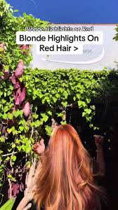 Blonde Highlights On Red Hair