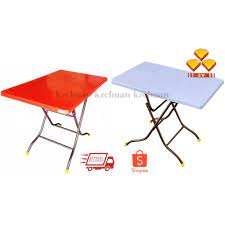 Hal ini tentu meringankan urusan anda saat sedang di depan laptop seraya duduk dan meminum secangkir kopi. 3v Plastic Table Foldable Table Meja Lipat Meja Plastik 2x3ft Shopee Malaysia