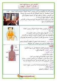 الأمراض التي يسببها تلوث الماء الأسباب الأضرار الوقاية موقع مدرستي
