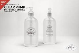 Clear Pump Dispenser Mockup Packaging Mockup Bottle Mockup Label Shapes