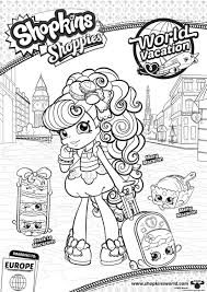 School's out for summer, so keep kids of all ages busy with summer coloring sheets. Shopkins Shoppies Macy Macaron Melty Macaron Stack Le Macarons World Vacation Europe Coloring Pages Printable
