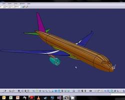 Imagem de CATIA V5 model of an aircraft