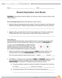 Displaying 8 worksheets for student exploration meiosis gizmo answer key. Ionic Bonds Student Exploration Gizmo Worksheet Ionic Bonding Covalent Bonding Worksheet Covalent Bonding