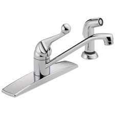 Best kitchen faucet with pull out spray: Single Handle Kitchen Faucet With Spray 400lf Wf Delta Faucet