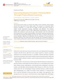 6th grade reading comprehension worksheets. Pdf Improving Student Creative Thinking Skills Through Project Based Learning