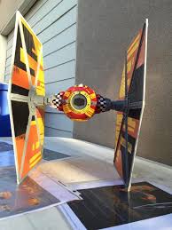 Back View Of Sabine Custom Paint Job On Big Wing Tie Fighter Star Wars Spaceships X Wing Miniatures Custom Paint Jobs