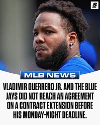 Vladimir Guerrero Jr does not plan to negotiate a contract extension in the  season and will test free agency in November. 😳