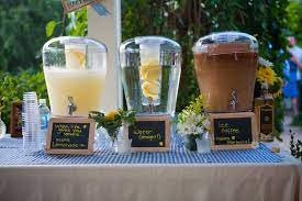 9 Hot Summer Wedding Ideas To Keep Your Guests Cool Mywedding Wedding Drink Drink Station Wedding Drink Station