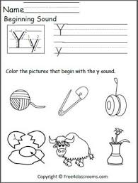 Beginning Y Sound Beginning Sounds Worksheets Beginning Sounds Worksheets