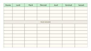 Planning semaine vierge à imprimer. Emploi Du Temps Vierge Hebdomadaire A Imprimer Pour L Ecole Ou Le Travail