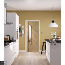 Monza Oak Internal Obscure Glass Internal Oak Unfinished Obscure Glazed Monza Door Contemporary Interior Doors Contemporary Internal Doors Contemporary Doors
