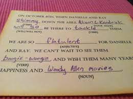 Mad Lib Rsvp Yeah Our Wedding When I Get Married Rsvp Card