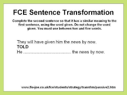 Complete The Second Sentence So That It Has A Similar Meaning To The First Sentence Using The Word Sentence Transformation Key Word Transformation Fce B2 Level Cambridge English First B2 Scheduled Via Http Www Ta Word Transformation Sentences Words