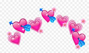 Want to find more png images? Crown Pink Heart Emoji Tumblr Flower Emoji Heart Crown Png Transparent Png Vhv