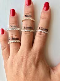 Wedding Bands Width Rose Gold Eternity Band Diamond Wedding Bands Stacked Wedding Bands