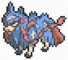 Zacian Sprite Patron Diseno Pixel Art Pokemon Pokemon Perler Beads Hama Beads Pokemon