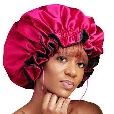 Wearing a hair bonnet may seem overrated, it's actually beneficial. Natural Hair Sleeping Cap Black Women Silk Bonnet For Curly Large Double Layer Reversible Adjustable Satin Cap Headwear Women S Skullies Beanies Aliexpress