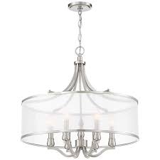 Possini Euro Sydney 25 Wide Brushed Nickel 6 Light Pendant 45c37 Lamps Plus Dining Chandelier Lantern Light Fixture Brushed Nickel Lighting