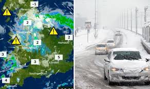 Weather forecast for the next 9 days. Uk Weather Forecast Snow Sleet And Showers Causing Travel Disruption Today Weather News Express Co Uk
