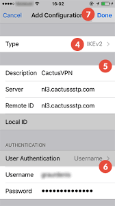 How To Set Up Ikev2 Vpn On Iphone Vpn Setup Tutorials Cactusvpn
