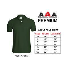 On second thoughts, these polos are so. Aaa Premium Poloshirt Honeycomb Unisex Adult Moss Green Shopee Philippines