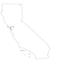 California Blank Outline Map Large Printable And Standard Map Whatsanswer Map City Map California Map