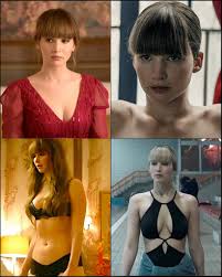 Jennifer Lawrence as Dominika Egorova in Red Sparrow (2018).