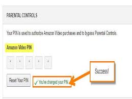 How To Reset Amazon Video Pin Amazon Video Video Parental Control
