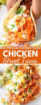 The 30 Minute Chicken Street Tacos Recipe Recipe Mexican Shredded Chicken Street Taco Recipe Mexican Food Recipes Authentic