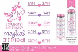 Unicorn Water Intake Bottle Tracker Water Intake Bottle Unicorn Water Bottle Water Intake