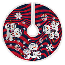 New England Patriots Snowman Sherpa Christmas Tree Skirt You can broadcast your team pride in style when at every holiday party with our ornament assortment.