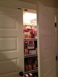 Replace the kitchen cabinet doors, not the kitchen cabinets. Pantry Light Comes On When You Open The Door Don T Look At The Mess Pantry Lighting Closet Lighting Kitchen Lounge