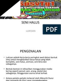 Jenis seni halus dan contoh. Seni Halus