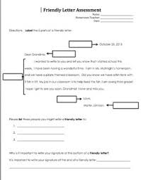 Friendly Letter Assessment Letter Assessment Friendly Letter Lettering