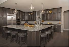 And another two toned look with urbane bronze and alabaster in this kitchen. Gauntlet Gray Dakota Kitchen Bath