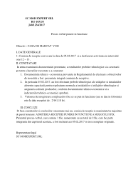 Si concluziile in procesul verbal de receptie finala in termen de trei zile lucratoare. Pv Punere In Functiune Docx