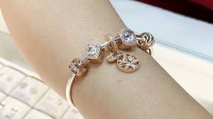 Box catch with hidden safety. Summer 2019 Pandora Rose Bracelet Styling Design Idea Youtube