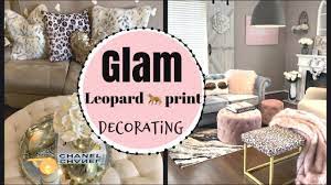 The unique bedding perfectly combines a black and white leopard print with a vibrant mint green stripe. Glam Leopard Print Decorating Ideas Chellesglamhome Youtube